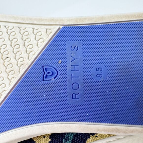 ROTHY’S | Slip On Animal Print Blue Spot Leopard Sneakers Women’s Size 8.5 - Picture 12 of 12